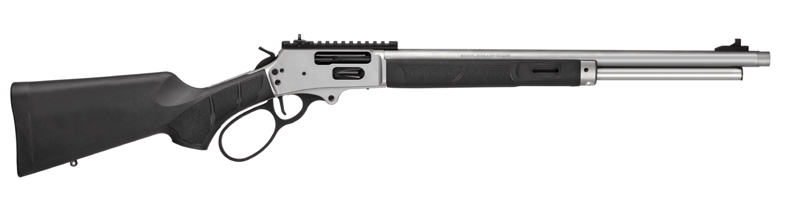 Smith & Wesson 14204 1854 45-70 Gov 6+1 20" Stainless Threaded Barrel, Stainless Steel Receiver w/Picatinny Rail, Fixed Black Synthetic Stock, Thread Protector