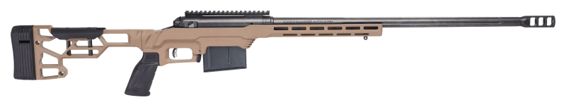 Savage Arms 57697 110 Precision 300 Win Mag 5+1 24", Matte Black Rec/Barrel, Flat Dark Earth Cerakote MDT LSS XL Chassis, Polymer Grip, Left Hand