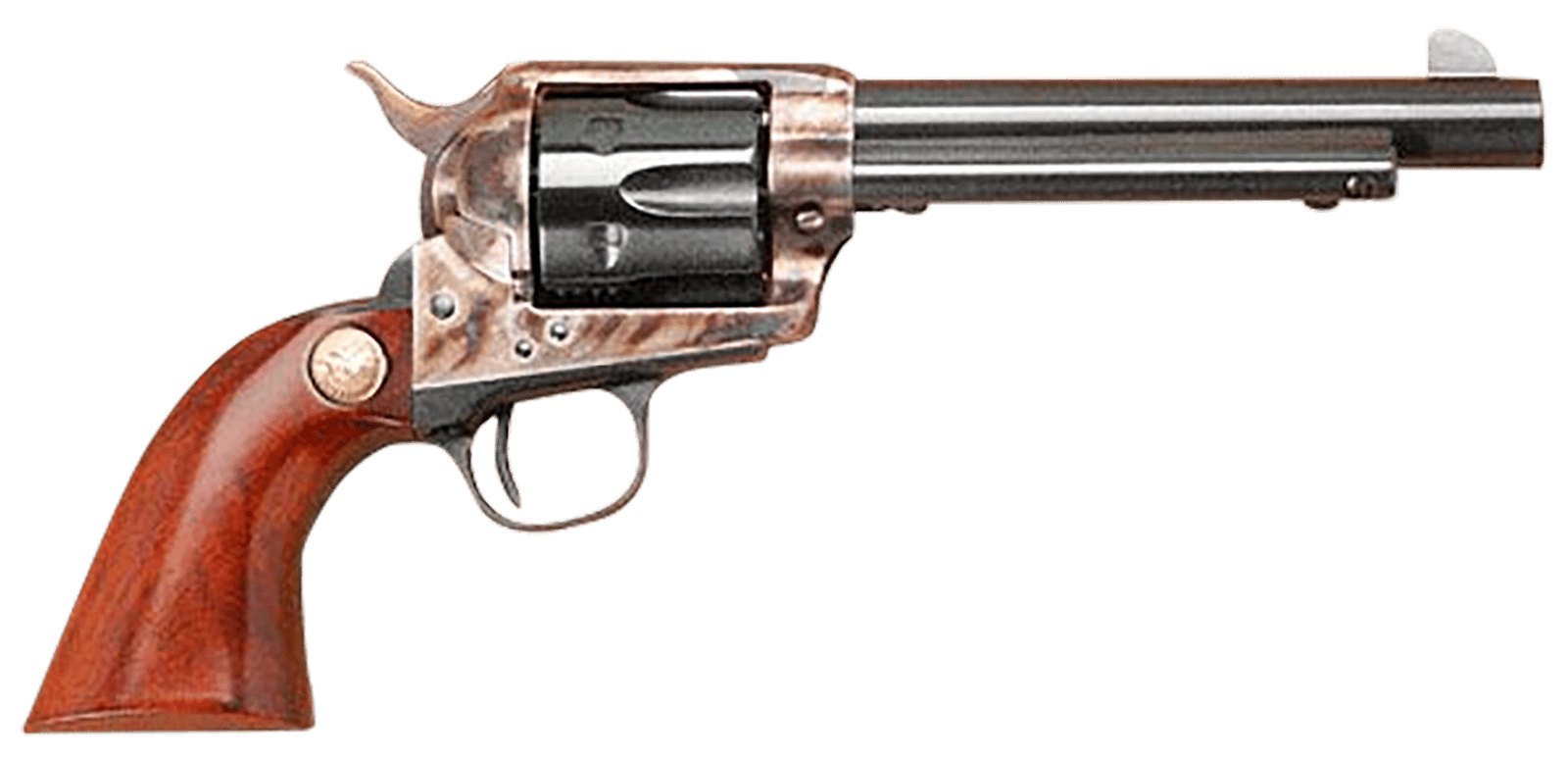 Cimarron MP401 Model P 357 Mag 38 Special 6 Shot 5.50" Blued Stainless Steel Barrel, Blued Cylinder, Blue Steel Frame, Walnut Grip, Exposed Hammer