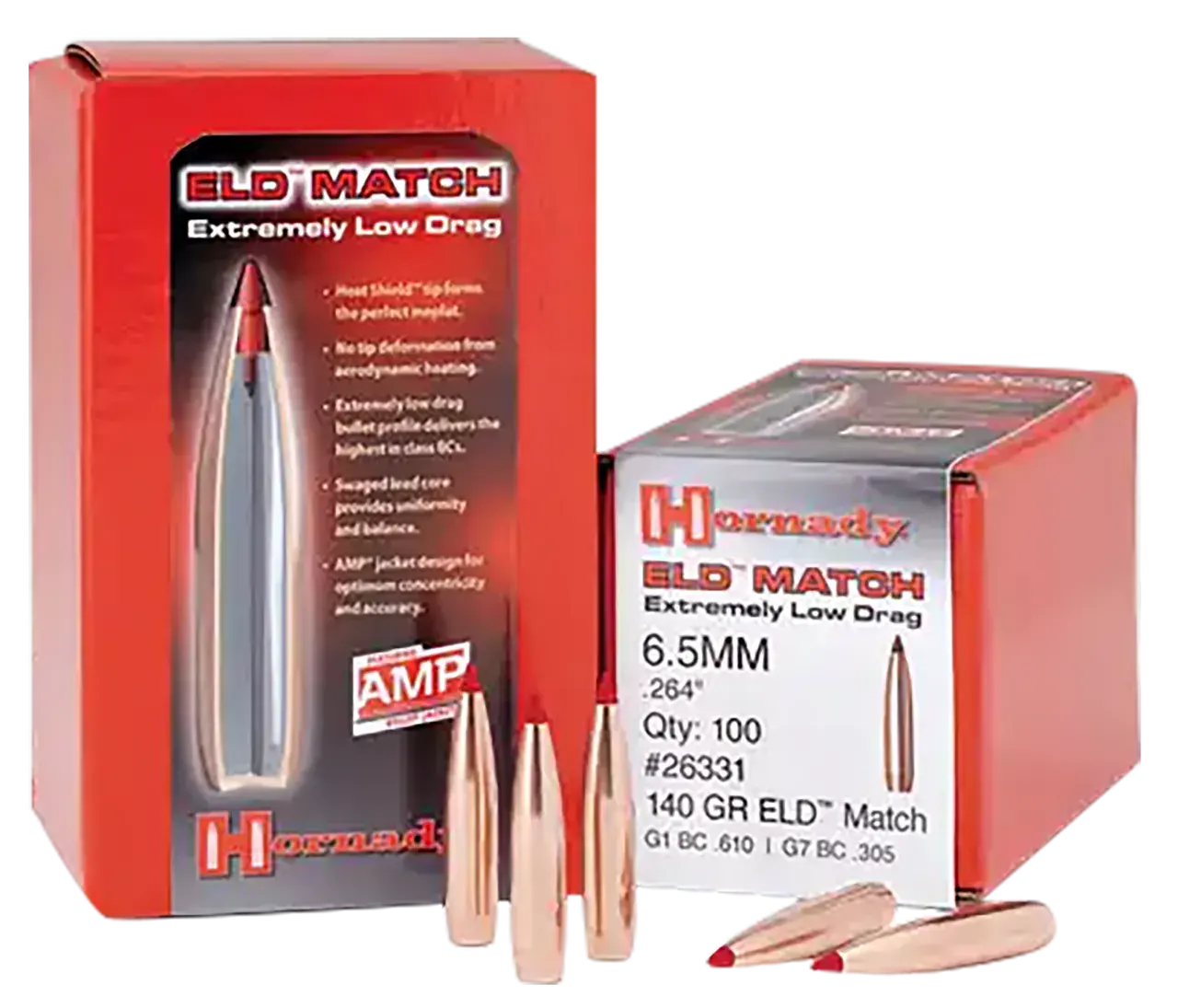 Hornady 33381 ELD Match 338 Cal .338 285 gr Extremely Low Drag Match 50 Per Box/ 15 Case