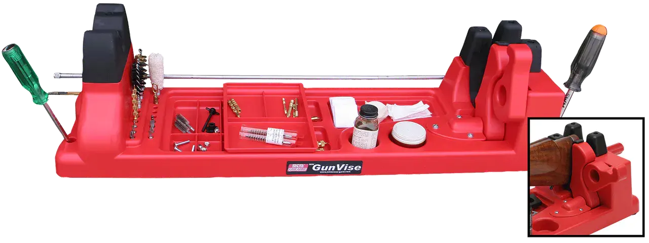 MTM Case-Gard GV30 Gun Vise Red Plastic Rifle/Shotgun