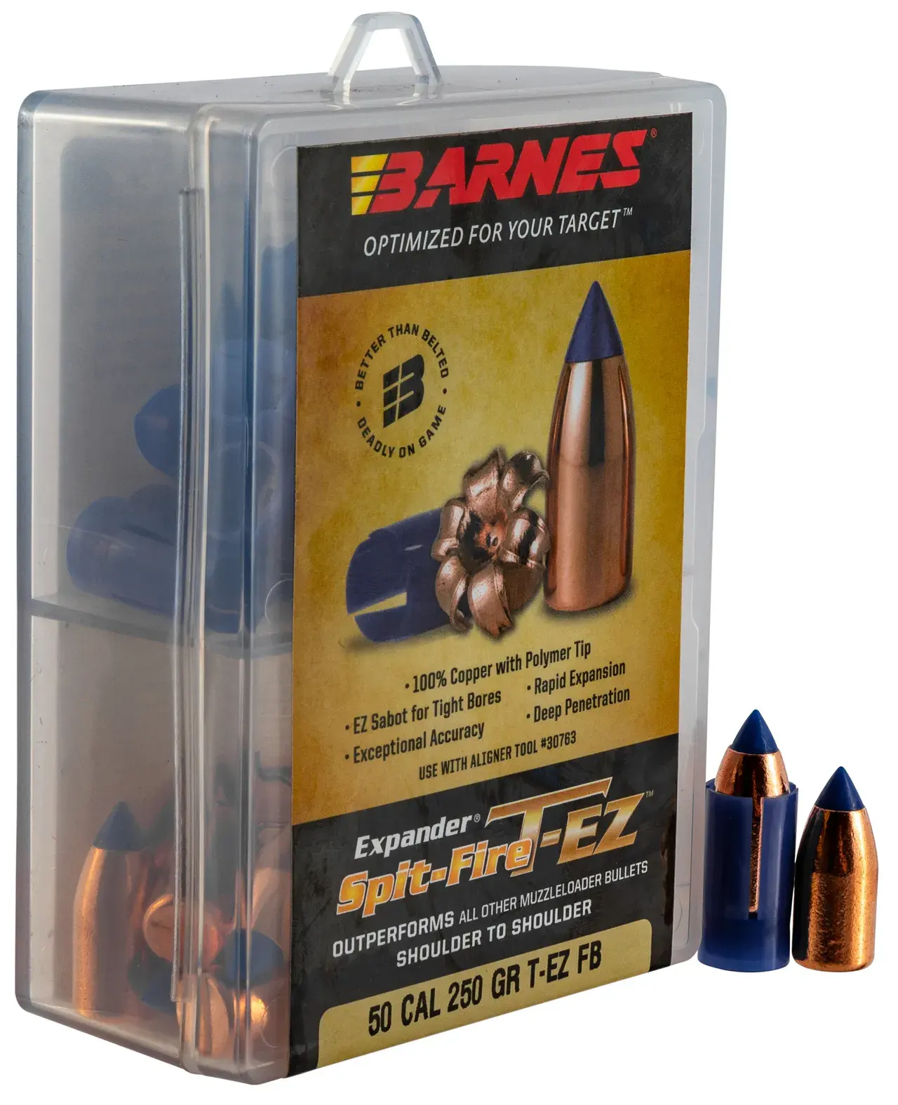 Barnes Bullets 30601 Spit-Fire T-EZ Muzzleloader 50 Spit-Fire T-EZ FB 250gr 24rd/Box