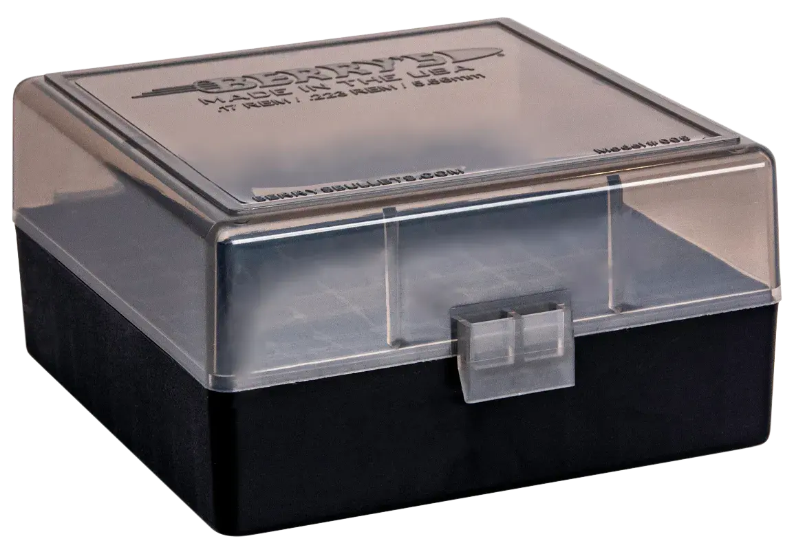Berry's 11664 Ammo Box 223Rem/5.56NATO Smoke/Black Polypropylene 100rd
