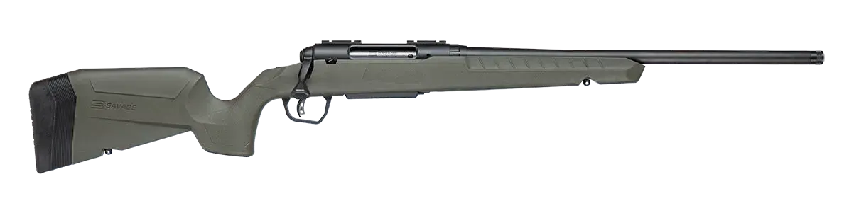 Savage Arms 33118 Axis 2 350 Legend 4+1 18" Matte Black Carbon Steel Threaded Barrel, Drilled & Tapped Receiver, OD Green Fixed w/Pistol Grip Synthetic Stock, Right Hand