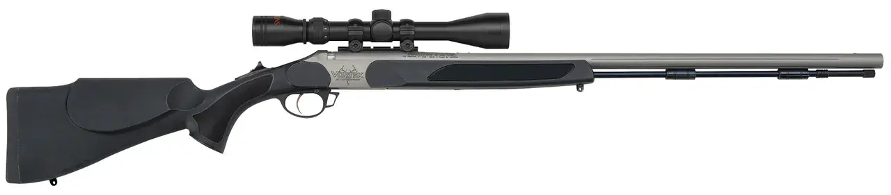 Traditions R556110460 Vortek StrikerFire 50 Cal 209 Primer 28" Stainless Cerakote Black Synthetic Stock 3-9x40 Scope