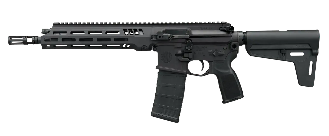 Sig Sauer P516G3556N11B 516 G3 5.56 NATO 30+1 11.50" Black FNC Barrel, Black Anodized Alloy Receiver w/Picatinny Rail, M-LOK Handguard, Black Polymer Adjustable Stock, Black Polymer Grip, Ambidextrous