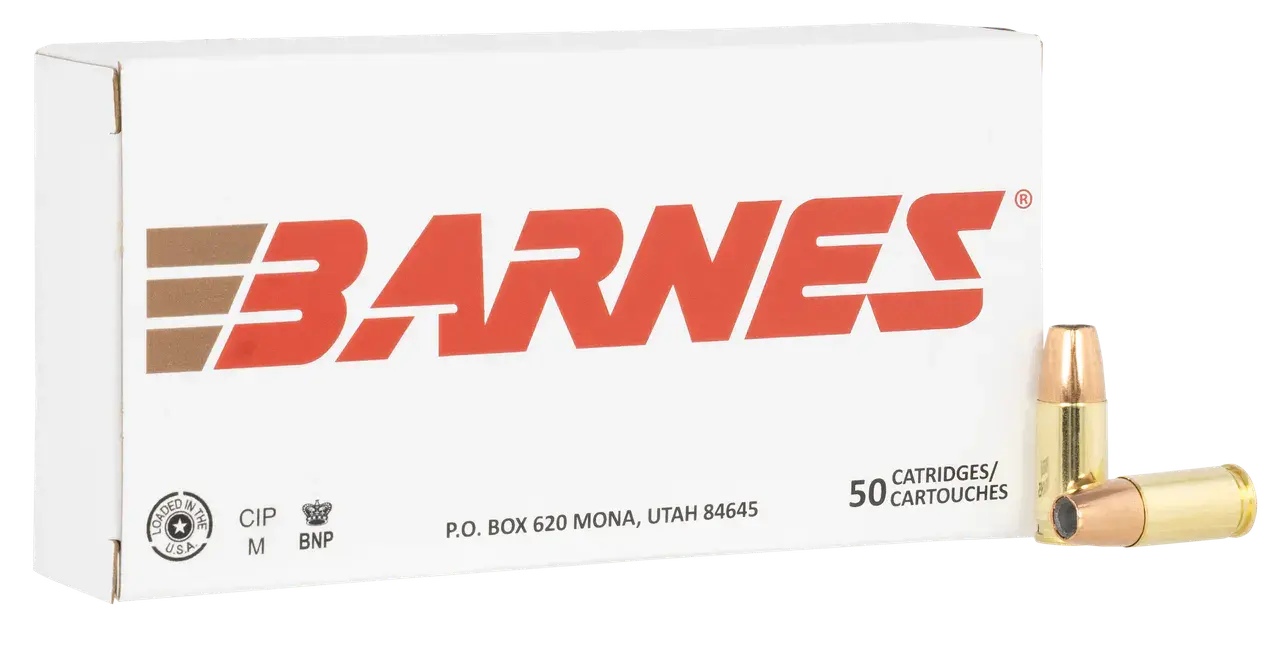 Barnes Bullets 32516 9mmLuger 124gr Sierra Jacketed Hollow Point 50 Per Box/10 Case