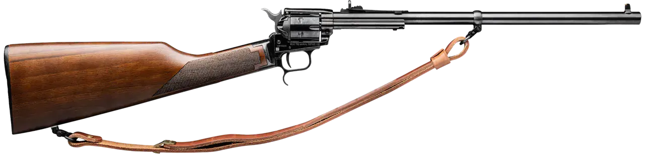 Heritage Mfg BR226B16HS-LS Rough Rider Rancher Full Size 22 LR 6rd 16.12" Black Alloy Steel Barrel, Black Oxide Aluminum Receiver, Walnut Fixed Stock, Right Hand