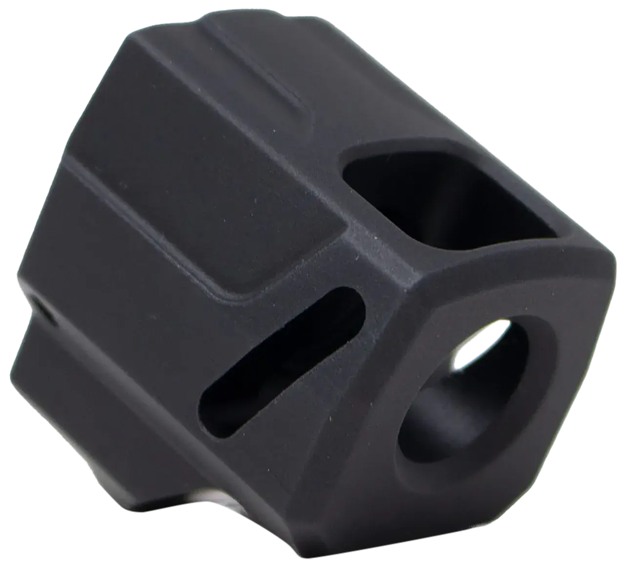 Faxon Firearms FFPACOMPSSS01 EXOS-525 Compensator Black Nitride 6061 Aluminum 1/2"x28 Threads 1.125" OAL Compatible w/ Sig Sauer P365/P365 XL
