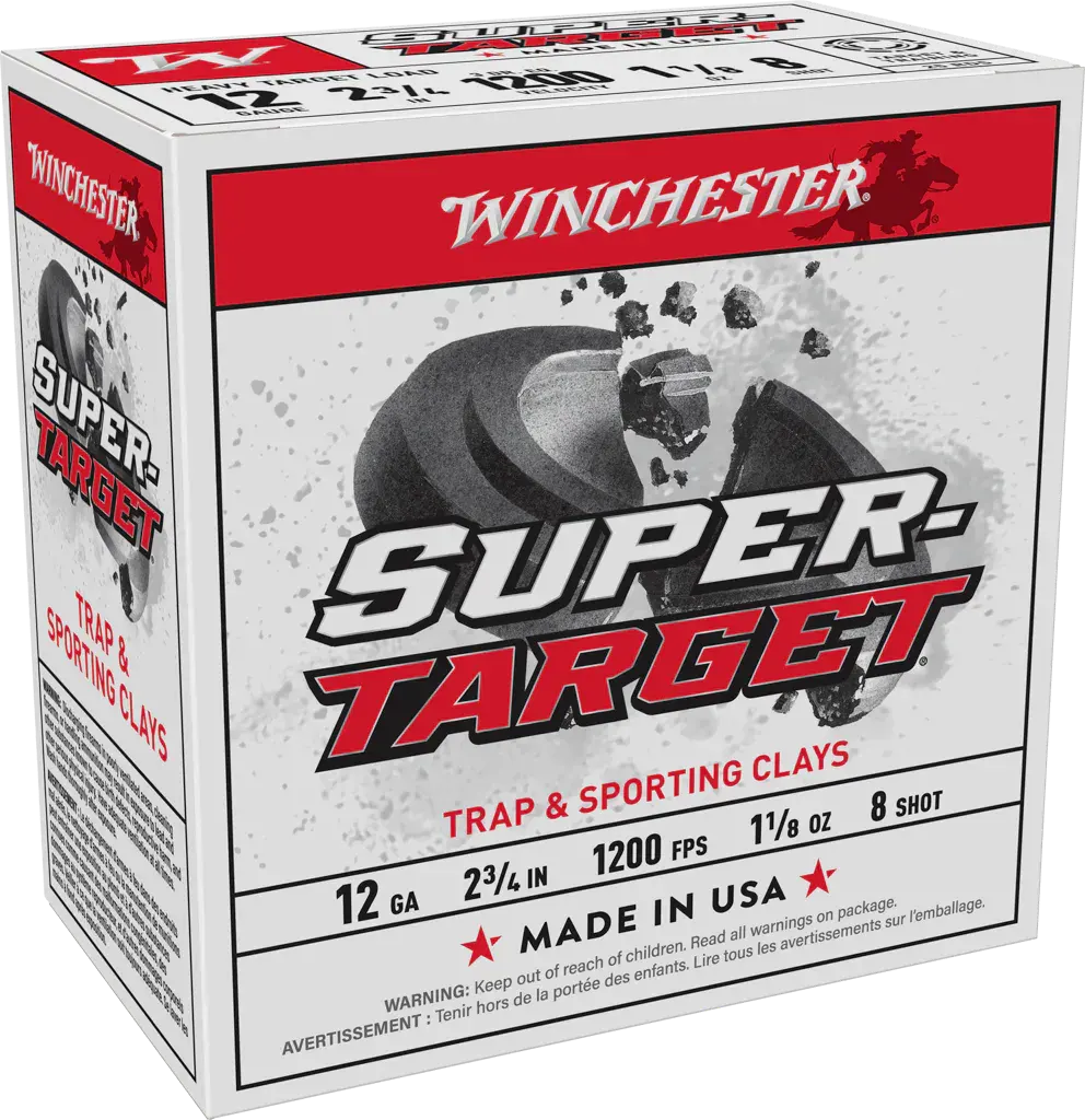 Winchester Ammo TRGT12M8 Super-Target Heavy 12Gauge 2.75" 1 1/8oz 8Shot 25 Per Box/10 Case