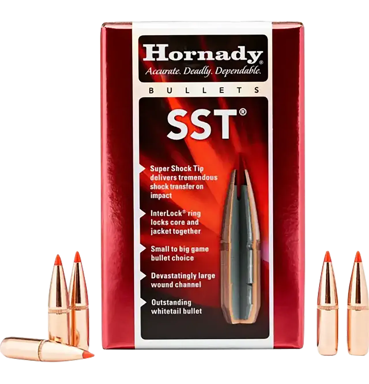 Hornady 30452 SST 30 Cal .308 165 gr Super Shock Tip 100 Per Box/ 15 Case