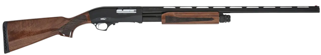 TriStar 23133 Cobra III Full Size 20 Gauge Pump 3" 5+1 26" Black Vent Rib Barrel, Black Steel Receiver, Fixed Walnut Stock, Beretta/Benelli Mobil Choke Tube, Right Hand