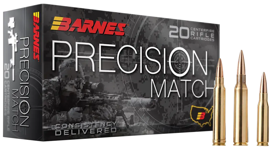 Barnes Bullets 30819 Precision Match 6.5PRC 145gr Open Tip Match Boat Tail 20 Per Box/10 Case