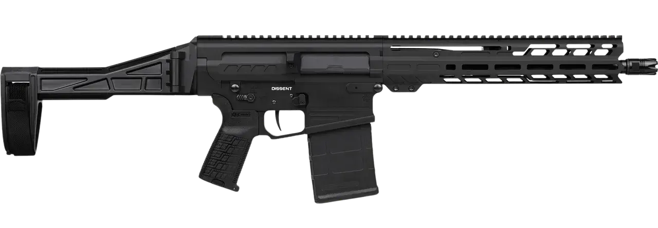 CMMG 33A380C-AB Dissent MK3 8.6 Blackout 20rd 12.50" Black Nitride 7075-T6 Aluminum Receiver 11" Proprietary Handguard CMMG Zeroed Grip