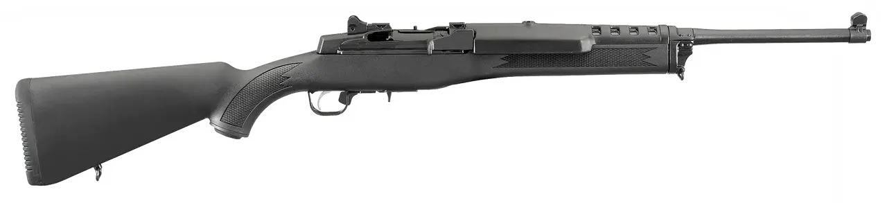Ruger 5805 Mini-14 Ranch 223 Rem/5.56 NATO 5+1 18.50" Matte Stainless Steel Barrel, Matte Stainless Steel Drilled & Tapped Receiver, Black Synthetic Fixed Stock, Right Hand