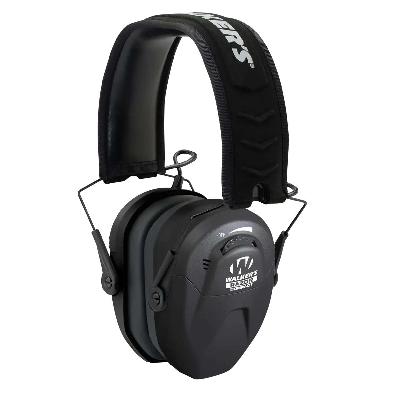 Walker's GWPCRSEM Razor Compact Electronic Muff 23 dB Over the Head Black Polymer Fits Youth/Women
