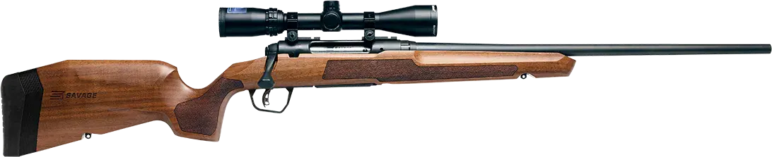 Savage Arms 32257 Axis 2 XP Combo 223 Rem 4+1 22" Matte Black Sporter Barrel & Drilled & Tapped Carbon Steel Receiver, Ergonomic Hardwood Stock, Right Hand, Boresighted 3-9x40mm Scope