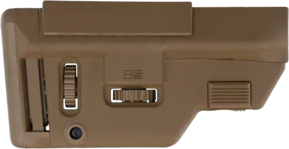 B5 Systems CPS1306 Precision Coyote Brown Synthetic Adjustable with Cheek Riser Fits AR-Platform