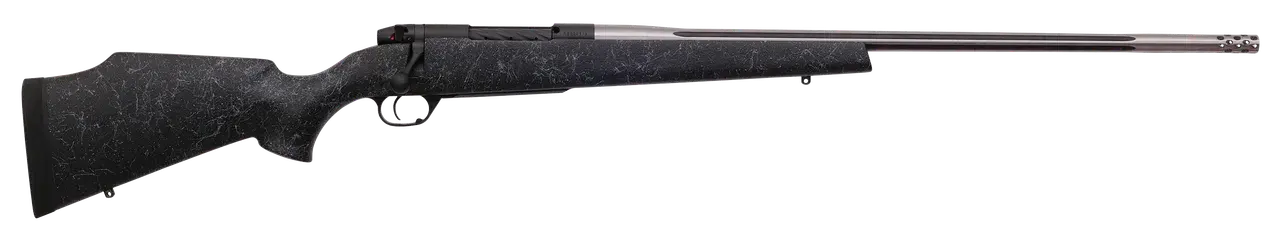 Weatherby MAM01N300WR8B Mark V Accumark 300 Wthby Mag 3+1 26" Barrel, Graphite Black Cerakote Finish, Gray Webbed Black Fixed Monte Carlo Stock