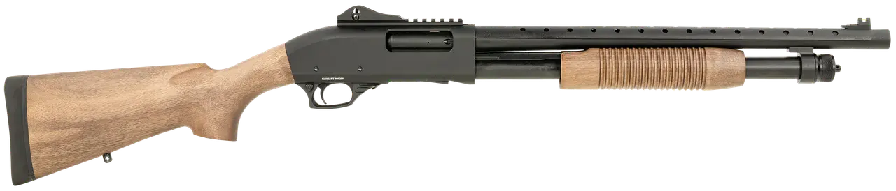 Tokarev USA 21000408 TX3 12 Gauge 18.50" 3" 5+1, Black Metal Finish, Turkish Walnut Stock, Fiber Optic & Ghost Ring Sight (Accepts Mossberg 590 Furniture)