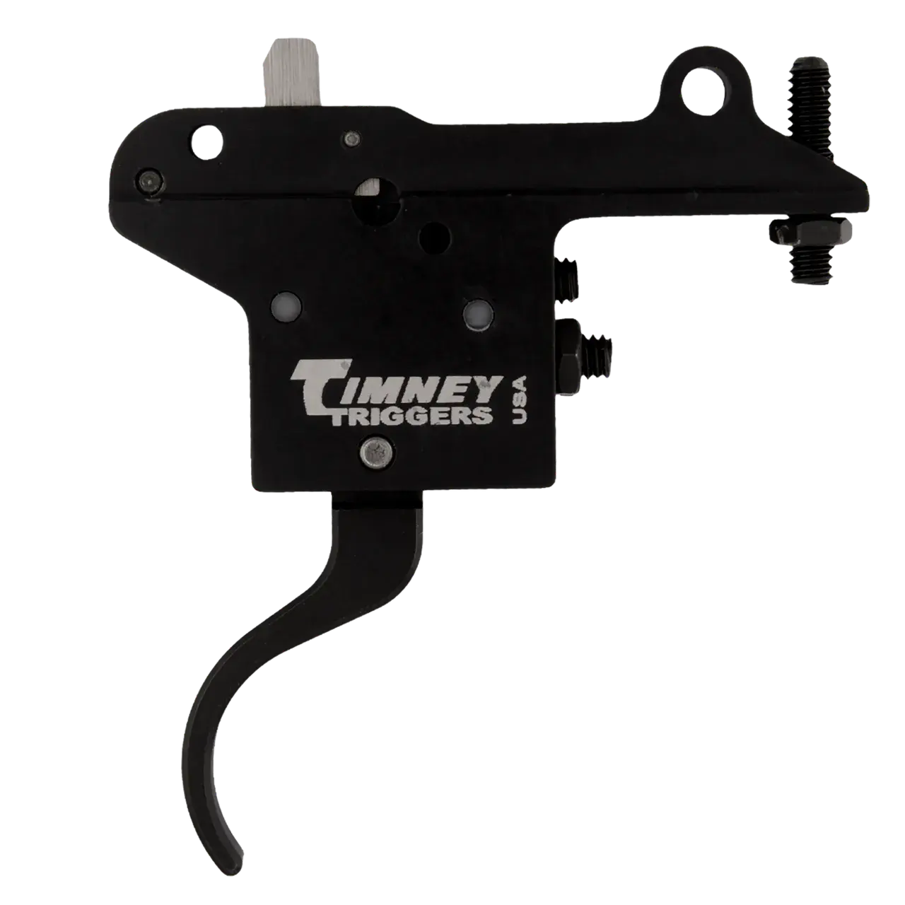Timney Triggers 401 Featherweight Curved Trigger with 3 lbs Draw Weight & Black Finish for Winchester 70 Right