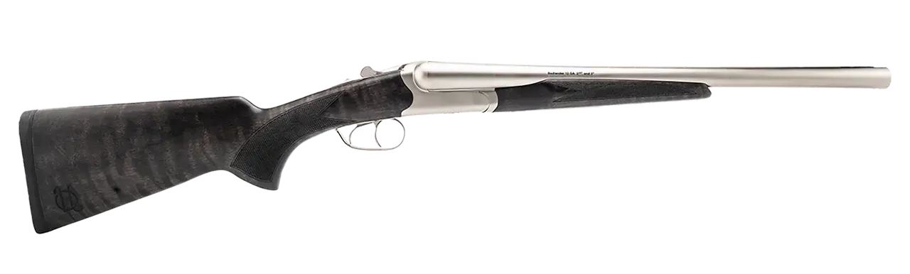 Heritage Mfg BL2018NI Badlander 20 Gauge Break Open 2rd 18.50" Nickel Side By Side Barrel & Receiver, Fixed Turkish Walnut Wood Stock
