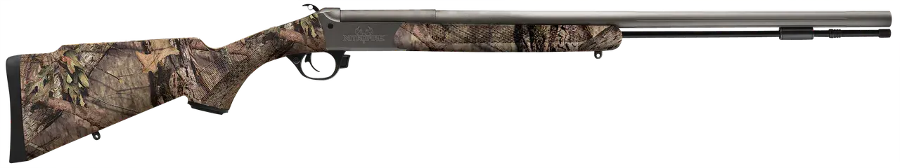 Traditions CR841104416 NitroFire VAPR 50 Cal 209 Primer 26" Gray Cerakote Fluted & Tapered Barrel, Drilled & Tapped Receiver, Mossy Oak Break-Up Country Fixed Synthetic Stock