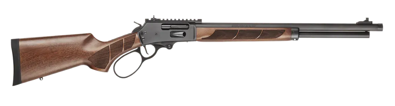 Smith & Wesson 1854 1854 America 250 45-70 Gov 6+1 20" Black Armornite Threaded Barrel, Engraved Black Armornite Stainless Steel Receiver w/Picatinny Rail, Walnut Forend & Fixed Stock