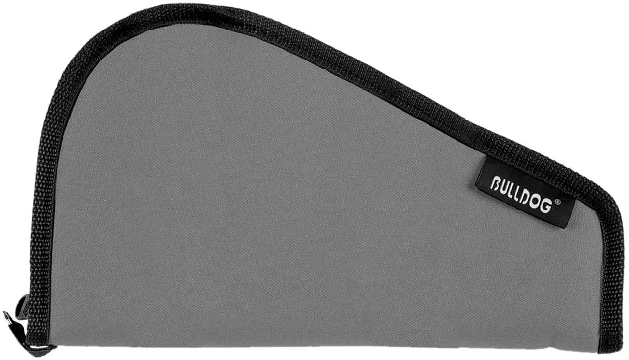 Bulldog BD610 Pistol Rug Small 12" Gray w/ Black Trim Water-Resistant Nylon