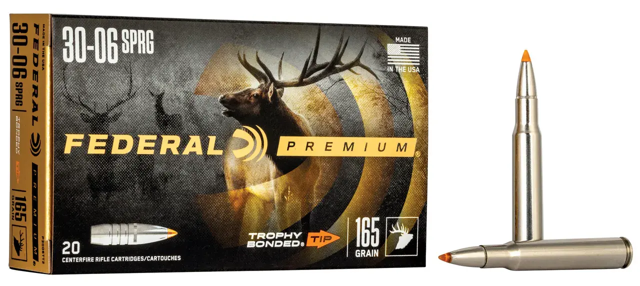 Federal P3006TT2 Premium 30-06Springfield 165gr Trophy Bonded Tip 20 Per Box/10 Case