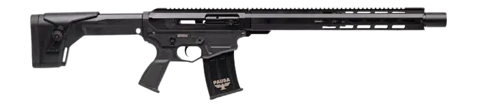 Panzer Arms PAAR12BLF AR12 G5 Semi-Auto 3" 5+1 18.50" Black Cerakote Aluminum/Polymer Receiver w/Picatinny Rail, M-LOK Handguards, Black Synthetic Stock