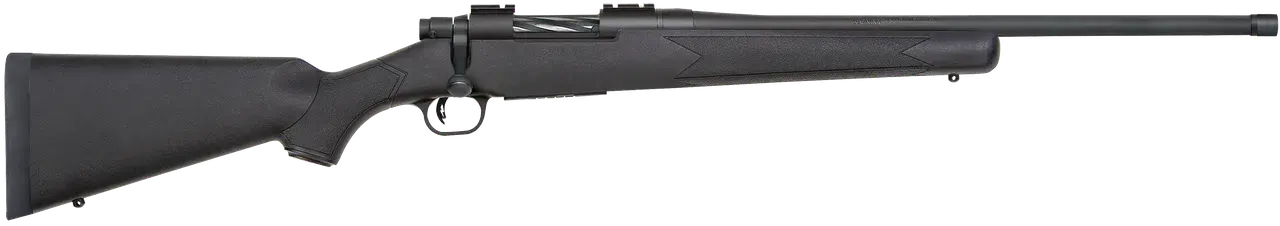 Mossberg 28175 Patriot Full Size 400 Legend 4+1 20" Matte Blued Threaded Barrel, Matte Blued Drilled & Tapped Stainless Steel Receiver, Fixed Black Synthetic Stock, Right Hand