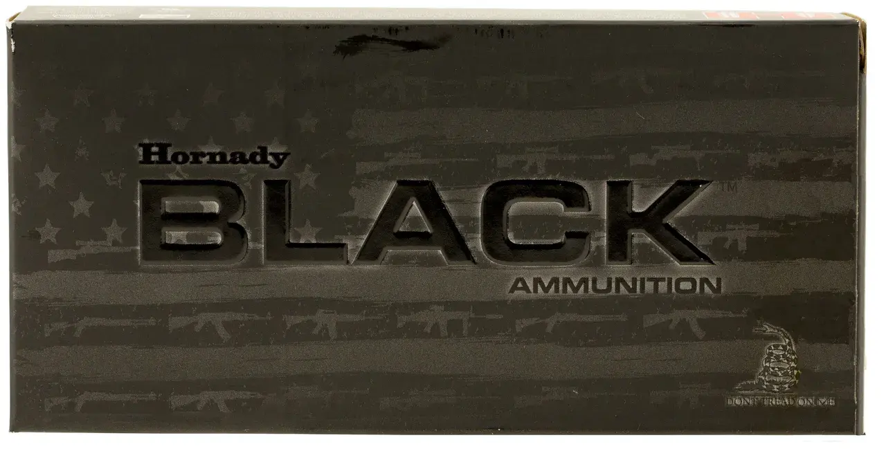 Hornady 81263 Black 5.56x45mmNATO 62gr Full Metal Jacket 20 Per Box/10 Case