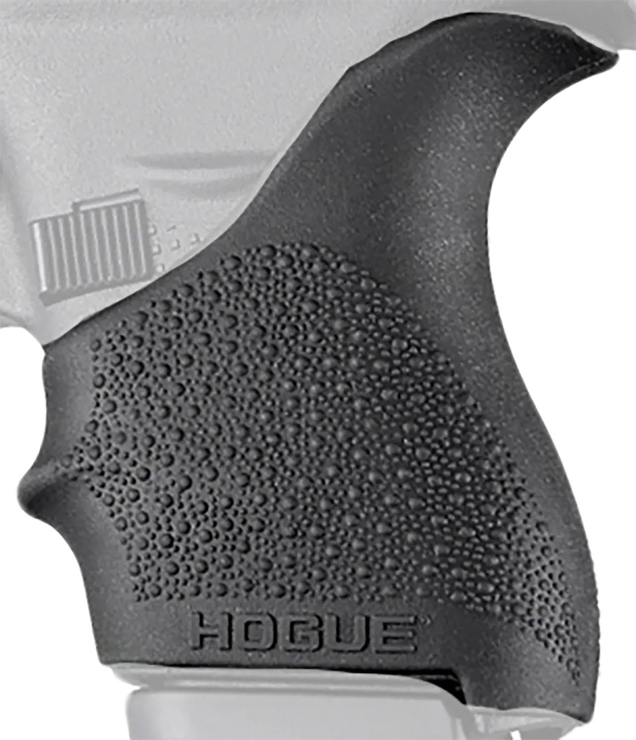 Hogue 18200 HandAll Beavertail Grip Sleeve Textured Black Rubber for Glock 42, 43