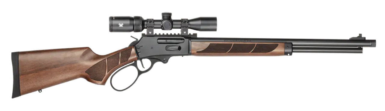 Smith & Wesson 14825 1854 Combo 30-30 Win 6+1 20" Black Armornite Threaded Barrel, Black Armornite Stainless Steel Receiver w/Picatinny Rail, Walnut Forend & Fixed Stock, Vortex Crossfire HD 2-7x32mm