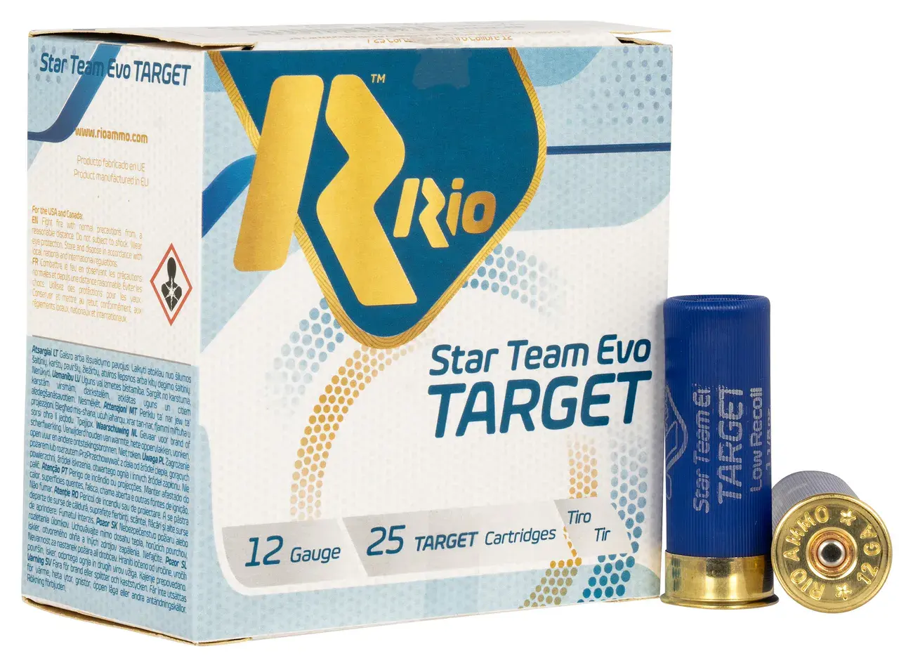 Rio Ammunition STT32LR8 Team Target 12Gauge 2.75" 1 1/8oz 8Shot 25 Per Box/10 Case