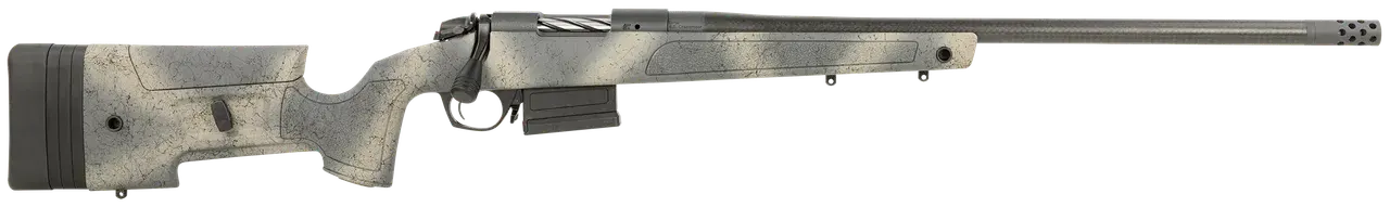 Bergara Rifles B14S382CF B-14 HMR Carbon Wilderness 6.5 Creedmoor 5+1 24" Carbon Fiber Wrapped Barrel, Woodland Camo Molded with Mini-Chassis Stock, Right Hand