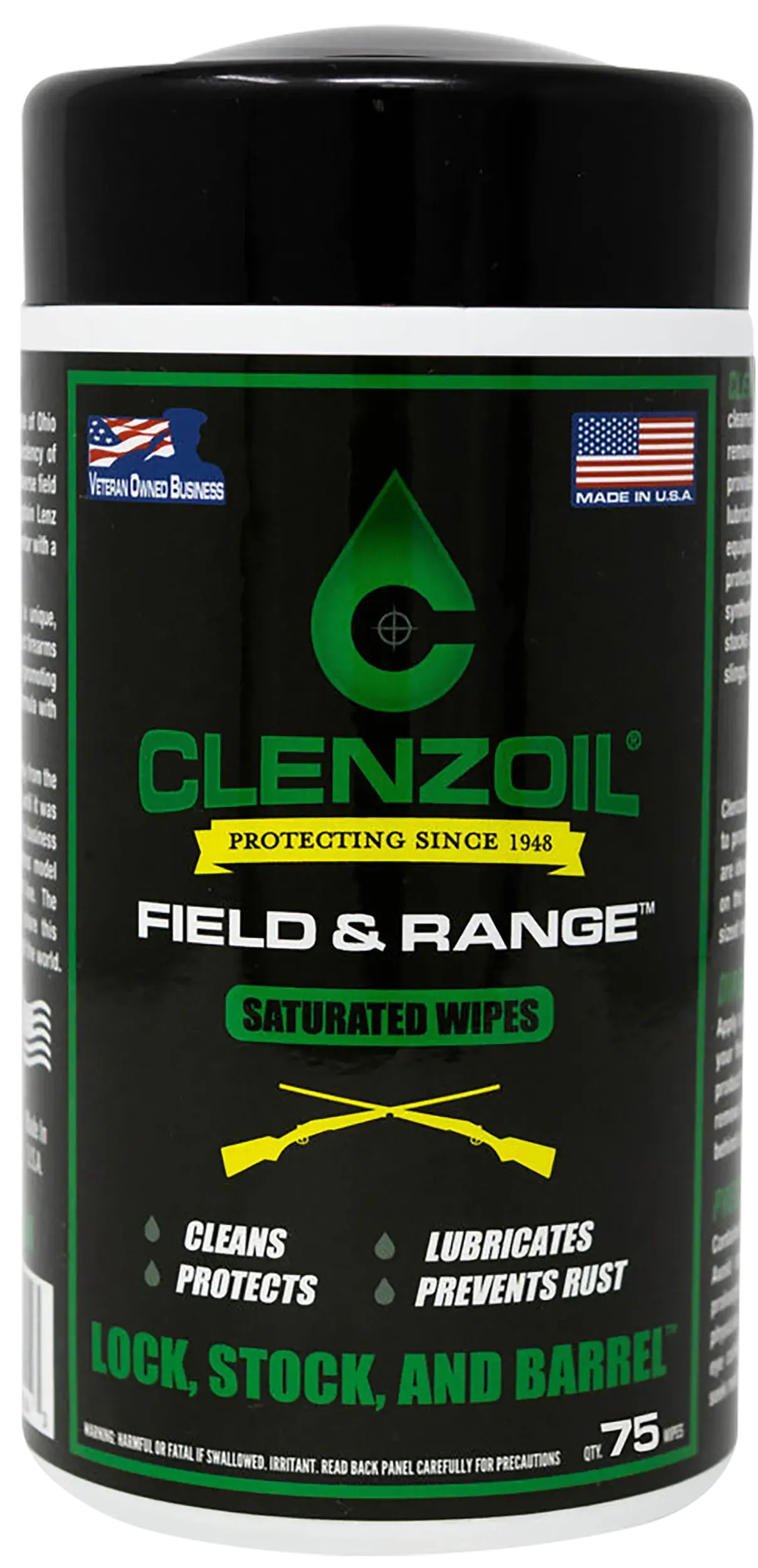 Clenzoil 2243 Field & Range Wipes 50 Count