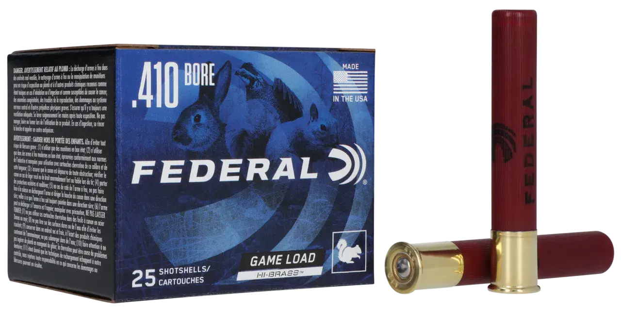 Federal H41375 Game-Shok High Brass 410Gauge 3" 11/16oz 7.5Shot 25 Per Box/10 Case
