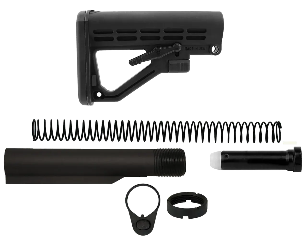 TacFire MAR050B Mil-Spec Buffer Tube Black Matte AR-15