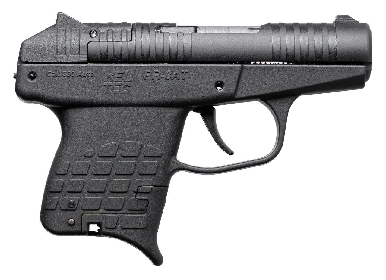 Kel-Tec PR3ATBLK10 PR-3AT Compact Frame 380 ACP 10+1 2.85" Black Rotating Barrel Shroud, Black Polymer Frame