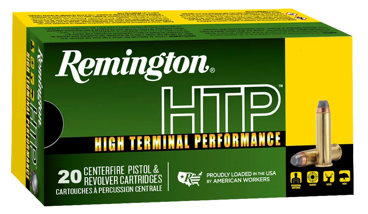 Remington Ammunition 22308 HTP 40S&W 180gr Jacketed Hollow Point 20 Per Box/25 Case
