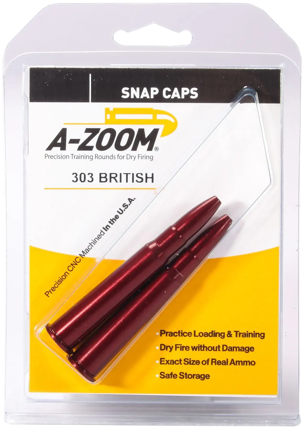 A-Zoom 12226 Rifle Snap Cap 303British 2Pack