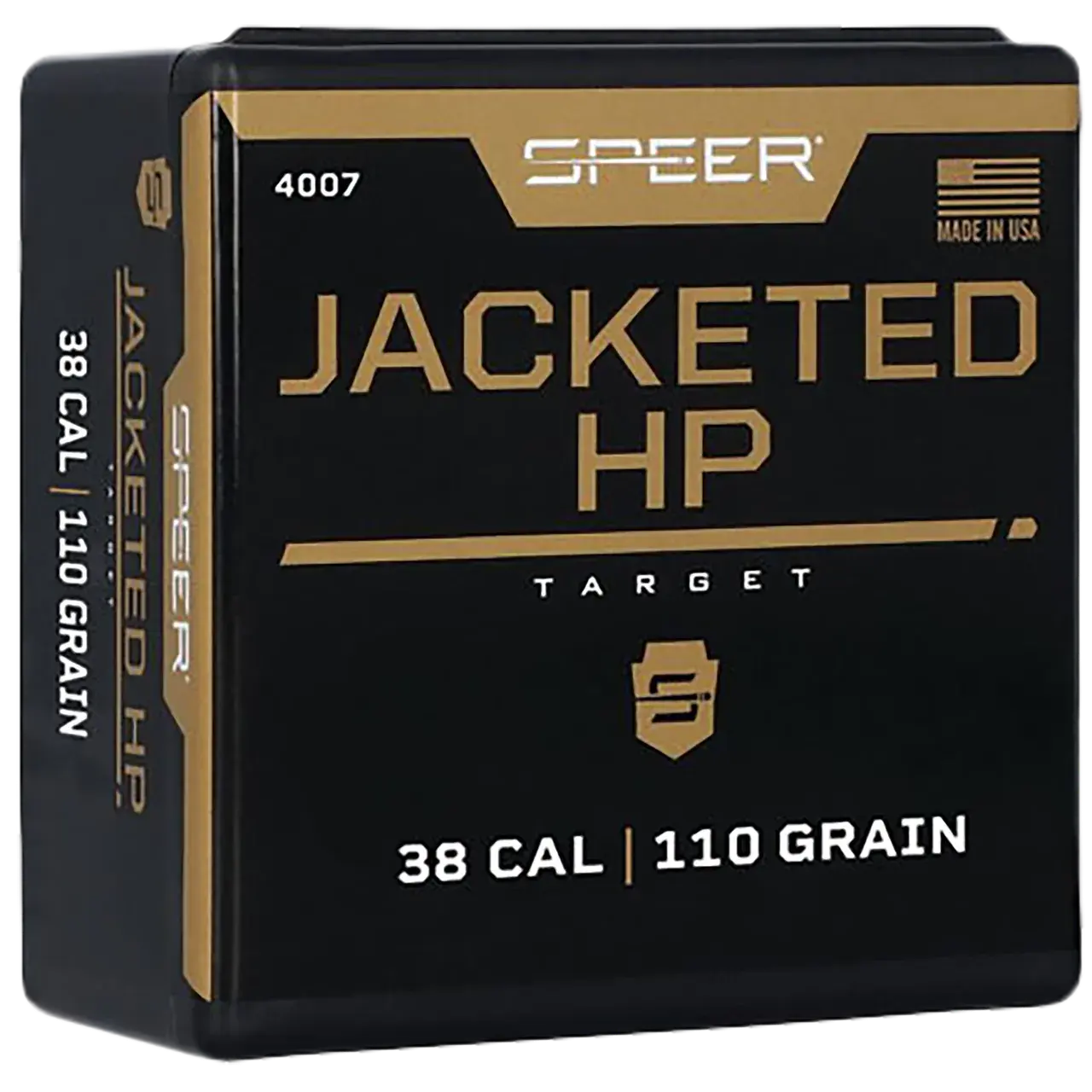 Speer 4007 Handgun 38Cal 110gr Jacketed Hollow Point 100 Per Box/5 Case