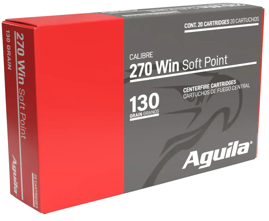 Aguila 8053AG 270Win 130gr InterLock Boat Tail Soft Point 20 Per Box/10 Case