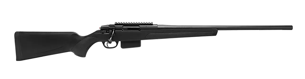 Stevens 18993 334 Bolt Action 270 Win 3+1 20" Black Carbon Steel Receiver Integrated Recoil Lug Ergonomic/Recoil Pad Synthetic Stock Picatinny Rail Right Hand