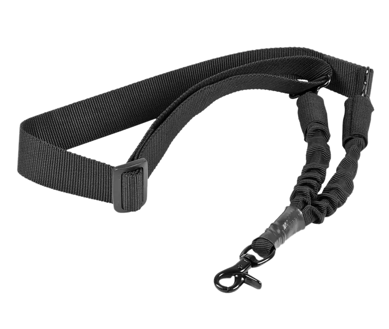 NcStar AARS1P Single Point Sling Black Nylon 44"-60" OAL Adjustable Bungee