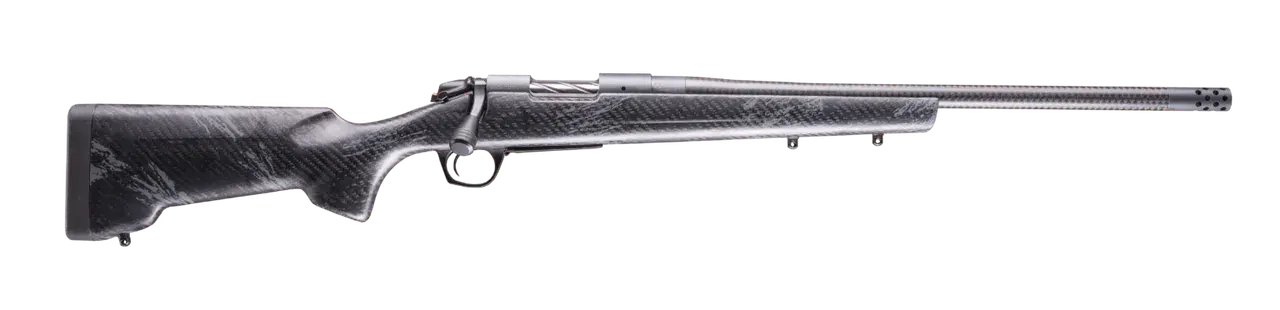 Bergara Rifles B14S1215CF B-14 Cima CF 25 Creedmoor 4+1 20" Carbon Fiber CURE Threaded Barrel, Sniper Gray Cerakote Steel Drilled & Tapped Receiver, Carbon Fiber w/Black & Gray Sponge Accents RTM Spor