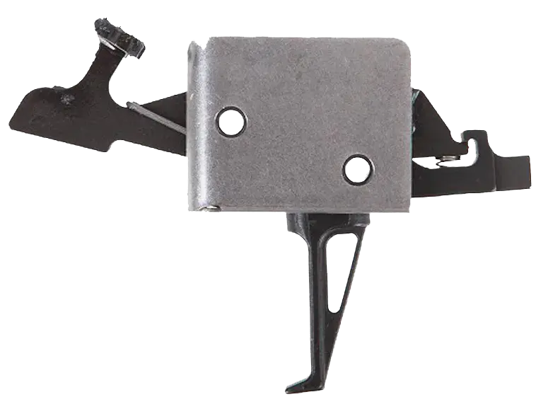 CMC Triggers 92504 Drop-In Two-Stage Flat Trigger w/ 2 lbs Draw Weight & Black/Silver Finish