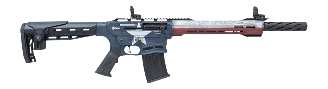 Citadel CBOSS2512-TEX Boss25 12 Gauge 3" 5+1 18.75" Threaded Barrel, Texas Flag Steel Receiver w/Picatinny Rail, Adj Comb Synthetic Butt Stock, Picatinny Rail Forend, Polymer Grip